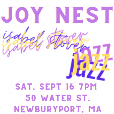 Isabel Stover Trio at The Joy Nest - event poster Isabel Stover Trio at The Joy Nest