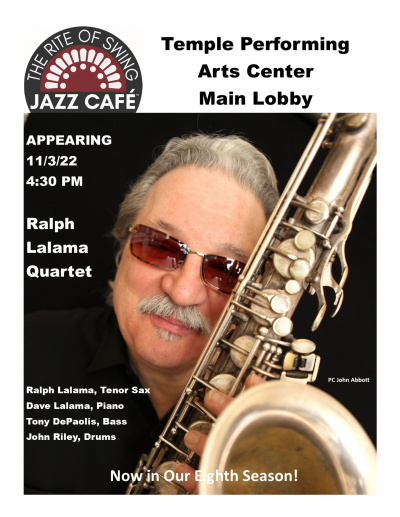 Ralph Lalama Quartet at Temple Performing Arts Center