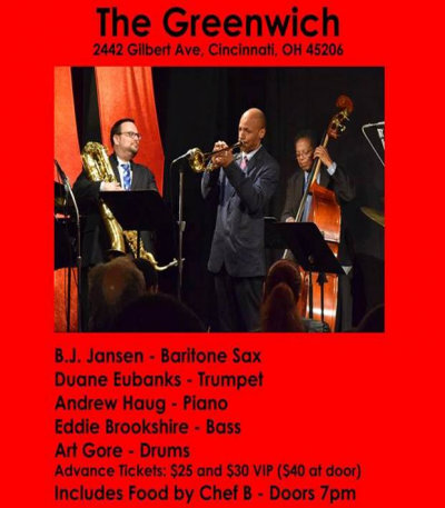 B.j. Jansen Quintet Featuring Duane Eubanks at The Greenwich