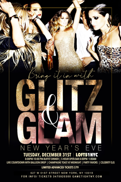 Loft 51 Nyc 5 Hour Openbar & Buffet Nye 2020 at Loft 51 - event poster Loft 51 Nyc 5 Hour Openbar & Buffet Nye 2020 at Loft 51