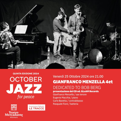 Gianfranco Menzella 4tet at October Jazz at Teatro Mercadante