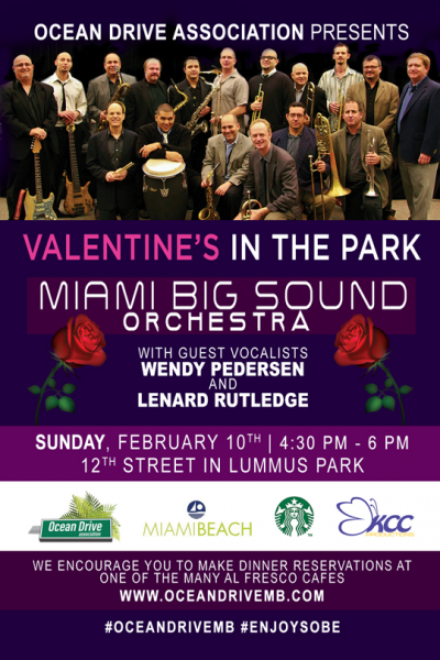 Valentine's In The Park at Lummus Park - event poster Valentine's In The Park at Lummus Park