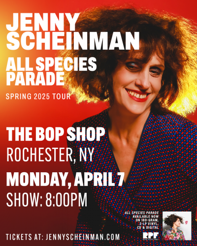 Jenny Scheinman Presents All Species Parade at Bop Shop Records - event poster Jenny Scheinman Presents All Species Parade at Bop Shop Records