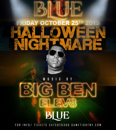 Blue Midtown Nyc Hot 97 Halloween Nightmare Party 2019 at Blue Midtown - event poster Blue Midtown Nyc Hot 97 Halloween Nightmare Party 2019 at Blue Midtown