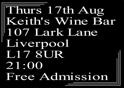 Speakeasy Bootleg Band At Keith's Wine Bar Thurs 17th Aug 9pm at Keith's Wine Bar