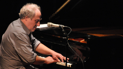 A change: no drummer, now violin, Anthony Coleman And gabby fluke-mogul at New School Of Music