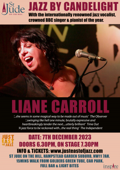 Liane Carroll at St Jude On-The-Hill - event poster Liane Carroll at St Jude On-The-Hill
