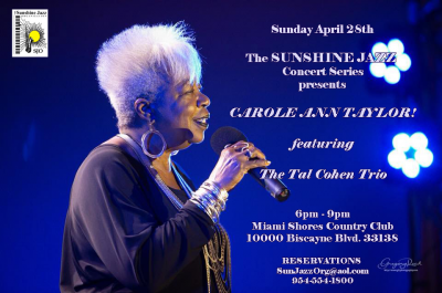 The Sunshine Jazz Concert Series Presents Carole Ann Taylor  at Miami Shores Country Club