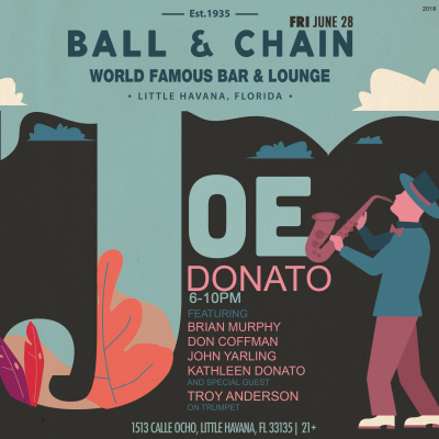 Live Jazz With Joe Donato at Ball & Chain - event poster Live Jazz With Joe Donato at Ball & Chain