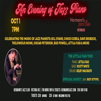 Attila Fias: An Evening Of Jazz Piano at The Coda