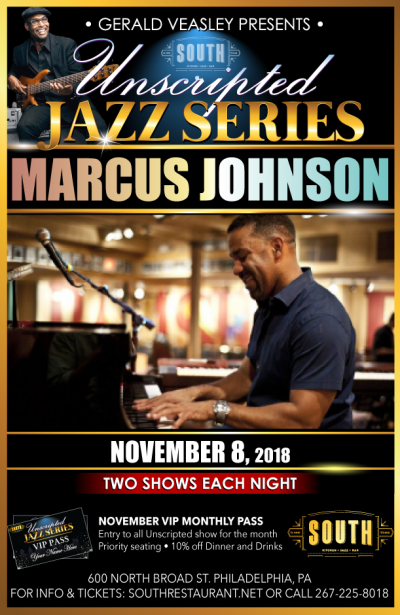 Marcus Johnson And Gerald Veasley at Gerald Veasley's Unscripted Jazz Series at South Jazz Club