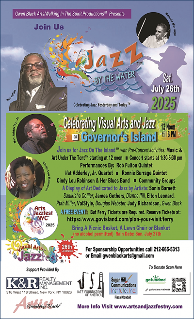 Jazz By The Water On Governor's Island at Arts And Jazzfest NYC at Governors Island