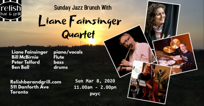 Liane Fainsinger Quartet at Relish Bar & Grill