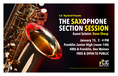 Cjc Big Band: Sax Section Session at Franklin Junior High - event poster Cjc Big Band: Sax Section Session at Franklin Junior High