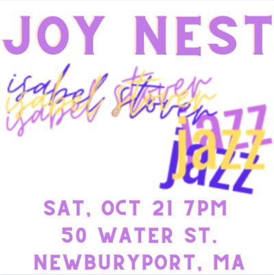 Isabel Stover Trio at The Joy Nest - event poster Isabel Stover Trio at The Joy Nest