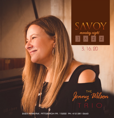 The Jenny Wilson Trio at Savoy Restaurant & Wine Bar - event poster The Jenny Wilson Trio at Savoy Restaurant & Wine Bar