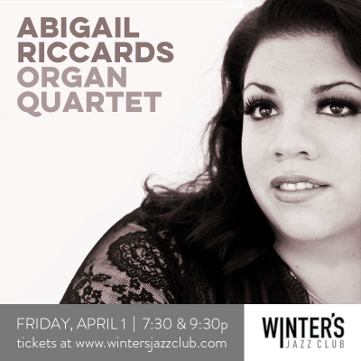 Abigail Riccards Organ Quartet at Winter's Jazz Club