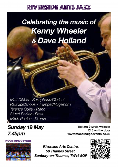 Celebrating Kenny Wheeler And Dave Holland at Riverside Arts Centre - event poster Celebrating Kenny Wheeler And Dave Holland at Riverside Arts Centre