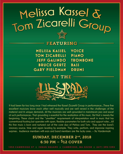 Melissa Kassel & Tom Zicarelli Group at Lilypad