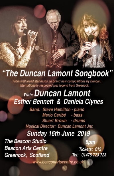 The Duncan Lamont Songbook at Beacon Arts Centre