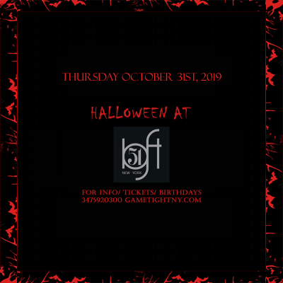 Loft 51 Nyc Halloween Party 2019 at Loft 51 - event poster Loft 51 Nyc Halloween Party 2019 at Loft 51