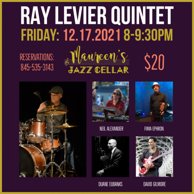 The Ray LeVier Quintet at Maureen's Jazz Cellar - event poster The Ray LeVier Quintet at Maureen's Jazz Cellar