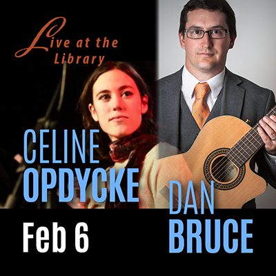 Guitarist Dan Bruce And Jazz Vocalist Celine Opdycke at Wadsworth Public Library