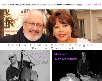 Leslie Lewis Gerard Hagen Paris Quartet. at Chez Papa Jazz Club - event poster Leslie Lewis Gerard Hagen Paris Quartet. at Chez Papa Jazz Club