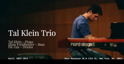Tal Klein Trio at Meor Manhattan