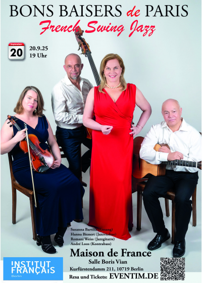 Bons Baisers De Paris - French Swing Jazz at Institut Français Berlin