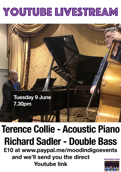 Terence Collie / Richard Sadler Duo at Riverside Arts Centre - event poster Terence Collie / Richard Sadler Duo at Riverside Arts Centre
