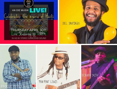 Joel Santiago: The Music Of Haiti Live Streaming Concert #12 at An Die Musik Live - event poster Joel Santiago: The Music Of Haiti Live Streaming Concert #12 at An Die Musik Live