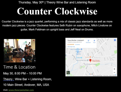Counter Clockwise at Theory Wine Bar And Listening Room