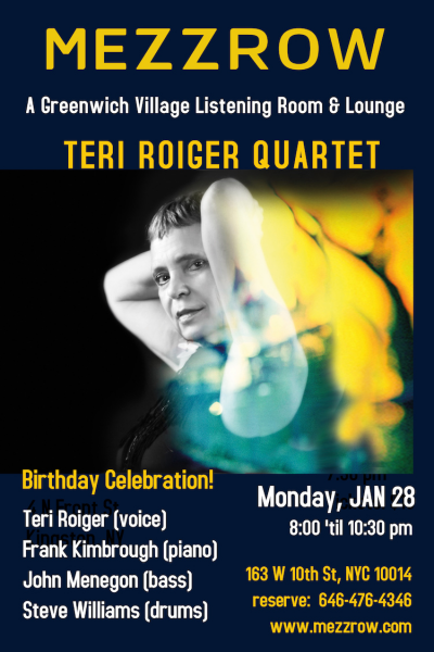 Teri Roiger Birthday Celebration! at Mezzrow Jazz Club