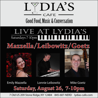 Mazzella/leibowitz/goetz at Live At Lydia's at Lydia's Cafe - event poster Mazzella/leibowitz/goetz at Live At Lydia's at Lydia's Cafe