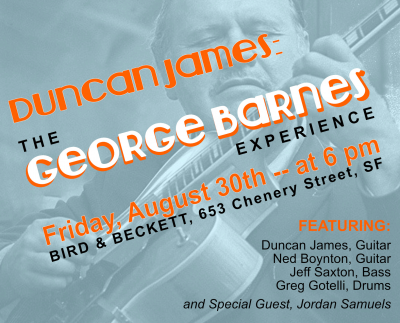 Duncan James: The George Barnes Experience at Bird & Beckett Books & Records
