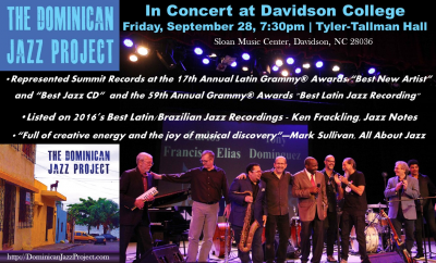 The Dominican Jazz Project at Davidson College Tyler-tallman Hall