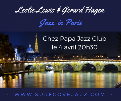 Lelie Lewis Gerard Hagen Paris Duo. at Chez Papa Jazz Club