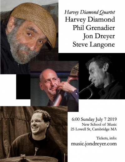 Harvey Diamond Quartet: Grenadier, Langone, Dreyer at New School Of Music