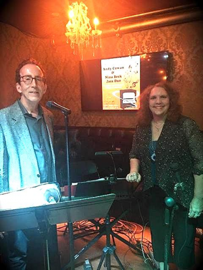 Andy Cowan & Nina Beck at Metlox Courtyard, Manhattan Beach - event poster Andy Cowan & Nina Beck at Metlox Courtyard, Manhattan Beach