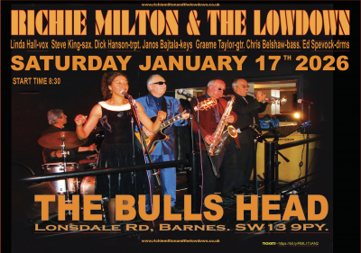 Richie Milton And The Lowdown at Bulls Head Jazz Club - event poster Richie Milton And The Lowdown at Bulls Head Jazz Club