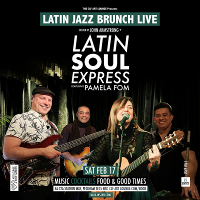 Latin Jazz Brunch Live With Latin Soul Express Trio And Pamela Fom (live) + Dj John Armstrong at The CLF Art Lounge And Roof Garden
