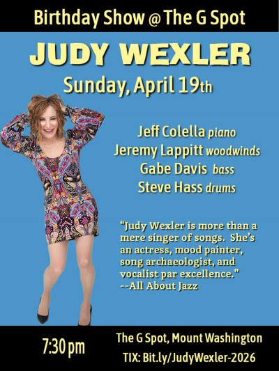 Judy Wexler's Birthday Bash @ The G Spot at The G Spot House Concert