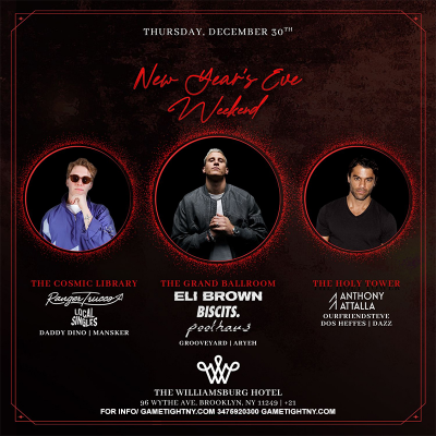 The Williamsburg Hotel New Years Weekend Thursday Party 2022 at The Williamsburg Hotel