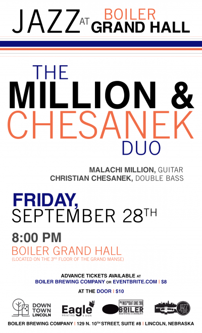 Malachi Million at Boiler Grand Hall - event poster Malachi Million at Boiler Grand Hall