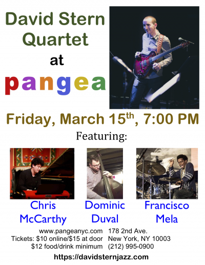David Stern Quartet at Pangea