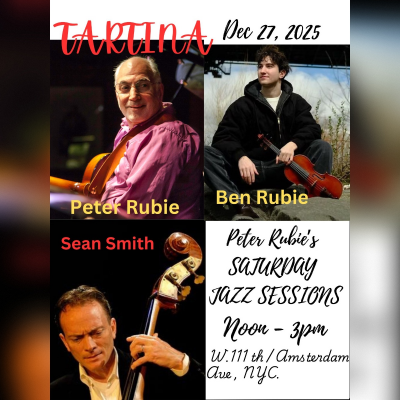 Peter Rubie's Saturday Tartina Jazz Brunch Sessions at Tartina Restaurant