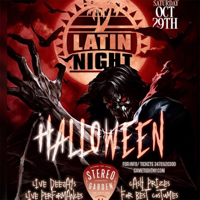 Latin Night Stereo Garden Ny Halloween Party 2022 at Stereo Garden LI