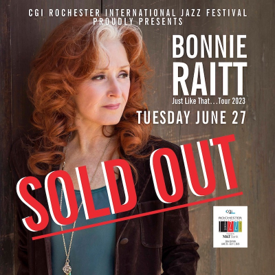 Bonnie Raitt: Just Like That…tour 2023 at Rochester International Jazz Festival at Kodak Hall At Eastman Theatre