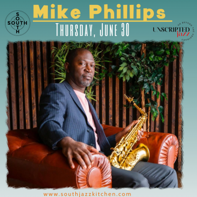 Mike Phillips At South Jazz Club at South Jazz Club - event poster Mike Phillips At South Jazz Club at South Jazz Club